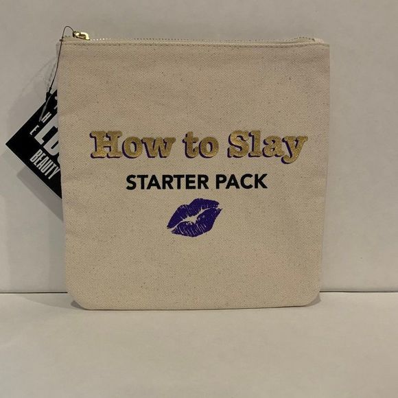 "How to Slay" 👄 - Cosmetic or Electronic Cord Bag - NWT - Picture 1 of 5